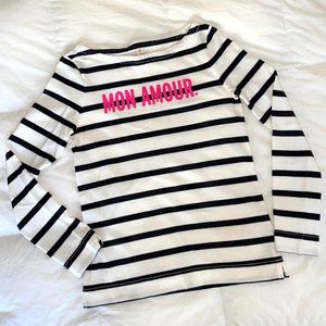 Kate Spade NWOT Cotton Boat Neck Pullover Sweater